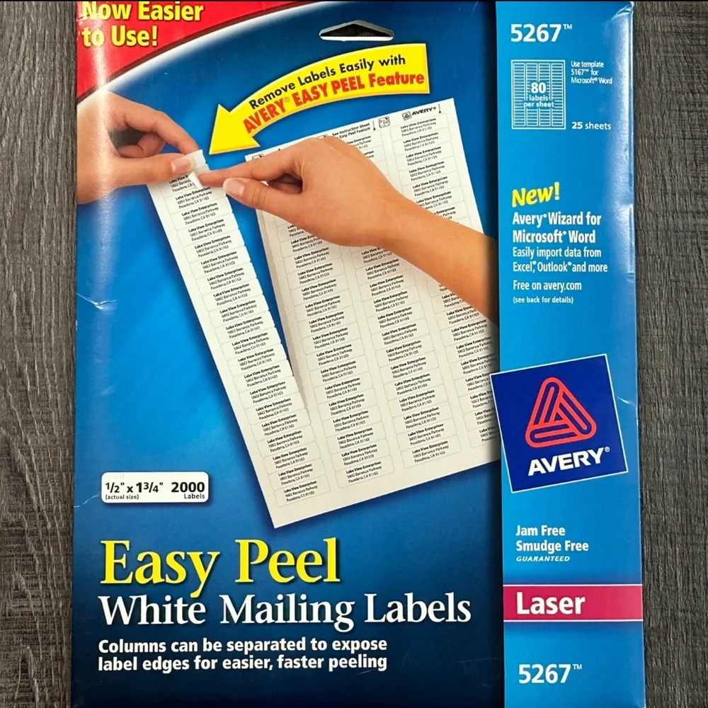 💞 New 2000-Count Avery Easy Peel Return Address Labels